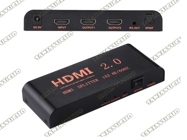 &u+ HDMI SPLITTER 1 X 2 DUPLICA HD 4Kx2K V 2.0 SM-F7846